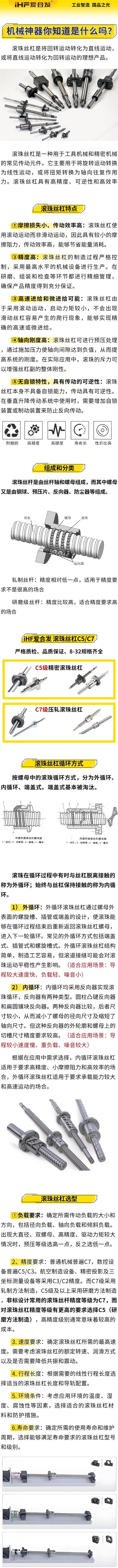 愛合發(fā)：機械神神器，滾珠絲杠循環(huán)方式
