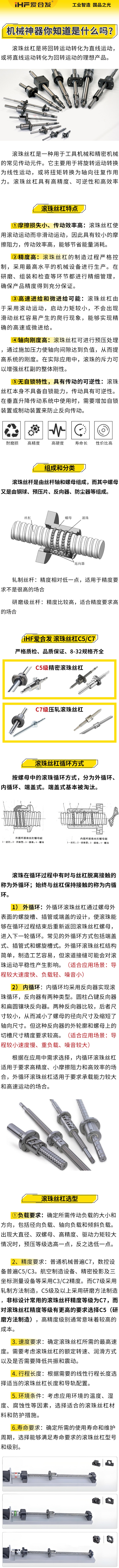 愛合發(fā)：機械神神器，滾珠絲杠循環(huán)方式